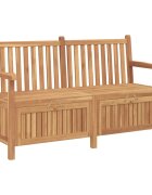 vidaXL Градинска пейка с врата 150 x 60 x 90 см Солидно тиково дърво