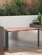 vidaXL Градинска пейка Сребрист 80 x 40 x 43 см Поцинкована стомана