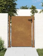 vidaXL Градинска порта 100x125 см кортенова стомана