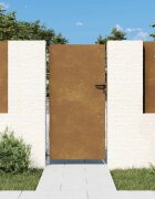 vidaXL Градинска порта 85x200 см кортенова стомана