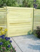 vidaXL Градинска порта импрегниран бор 100x100 см