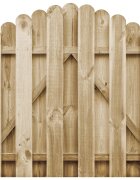 vidaXL Градинска порта импрегниран бор 100x100 см
