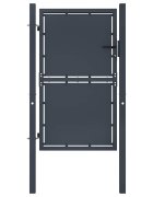 vidaXL Градинска порта от стомана 100x125 см антрацит