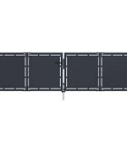 vidaXL Градинска порта от стомана 300x100 см антрацит