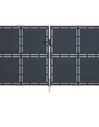 vidaXL Градинска порта от стомана 300x150 см антрацит