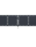 vidaXL Градинска порта от стомана 300x75 см антрацит