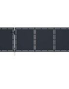vidaXL Градинска порта от стомана 350x100 см антрацит