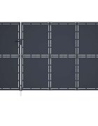 vidaXL Градинска порта от стомана 350x200 см антрацит