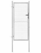 vidaXL Градинска порта поцинкована стомана 105x175 см сребриста