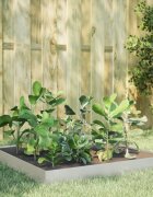 vidaXL Градинска повдигната леха 100x100x185 см неръждаема стомана