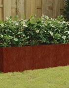 vidaXL Градинска повдигната леха 120x40x40 см кортенова стомана