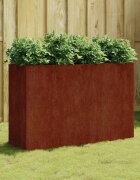vidaXL Градинска повдигната леха 120x40x80 см кортенова стомана