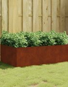 vidaXL Градинска повдигната леха 120x80x40 см кортенова стомана