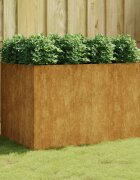 vidaXL Градинска повдигната леха 120x80x80 см кортенова стомана