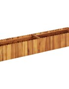 vidaXL Градинска повдигната леха 150x30x25 см акациево дърво масив