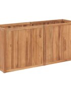 vidaXL Градинска повдигната леха 150x50x70 см тиково дърво масив