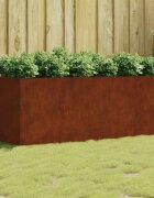 vidaXL Градинска повдигната леха 200x80x80 см кортенова стомана