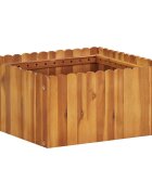 vidaXL Градинска повдигната леха 50x50x25 см акациево дърво масив
