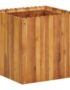 vidaXL Градинска повдигната леха 50x50x50 см акациево дърво масив