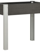 vidaXL Градинска повдигната леха 75x40x75 см WPC сива