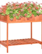 vidaXL Градинска повдигната леха 80x60x80 см чам масив