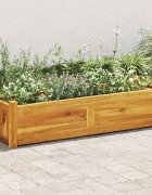 vidaXL Градинска повдигната леха акациево дърво 100x30x25 см