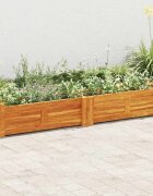 vidaXL Градинска повдигната леха акациево дърво 150x30x25 см