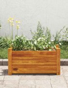 vidaXL Градинска повдигната леха акациево дърво 50x25x25 см