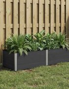 vidaXL Градинска повдигната леха Черно 250 x 100 x 54 cm