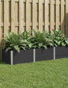 vidaXL Градинска повдигната леха Черно 300 x 100 x 54 cm