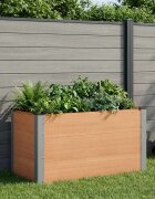vidaXL Градинска повдигната леха Кафяво 100 x 50 x 54 cm
