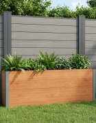 vidaXL Градинска повдигната леха Кафяво 200 x 30 x 72 см