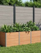 vidaXL Градинска повдигната леха Кафяво 300 x 100 x 91 cm