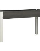 vidaXL Градинска повдигната леха сива 120x40x75 см WPC