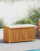 vidaXL Градинска ракла 113x50x605 см акация масив