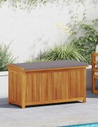 vidaXL Градинска ракла 113x50x605 см акация масив