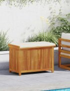 vidaXL Градинска ракла 90x50x605 см акация масив
