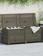 vidaXL Градинска ракла антрацит 150x50x56 см чам масив