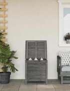 vidaXL Градинска ракла антрацит 50x49x565 см чам масив
