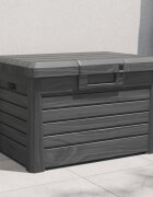 vidaXL Градинска ракла антрацит 73x505x465 см полипропилен