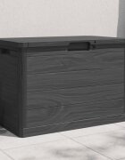 vidaXL Градинска ракла антрацит 775x445x53 см полипропилен