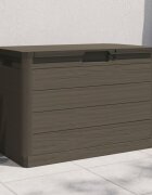 vidaXL Градинска ракла кафяв 775x445x53 см полипропилен