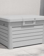 vidaXL Градинска ракла сив 73x505x465 см полипропилен