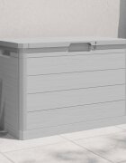 vidaXL Градинска ракла сив 775x445x53 см полипропилен