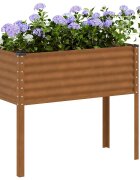 vidaXL Градинска саксия 100x45x90 см устойчива на атмосферни влияния стомана