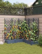 vidaXL Градинска саксия 5 бр. Сиво 120 x 120 x 126 см ПП
