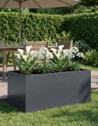 vidaXL Градинска саксия Антрацит 120 x 80 x 60 см