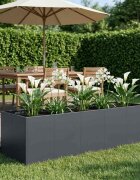 vidaXL Градинска саксия Антрацит 200 x 80 x 60 см