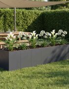 vidaXL Градинска саксия Антрацит 280 x 80 x 60 см
