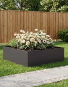 vidaXL Градинска саксия Черно 100 x 100 x 30 cm